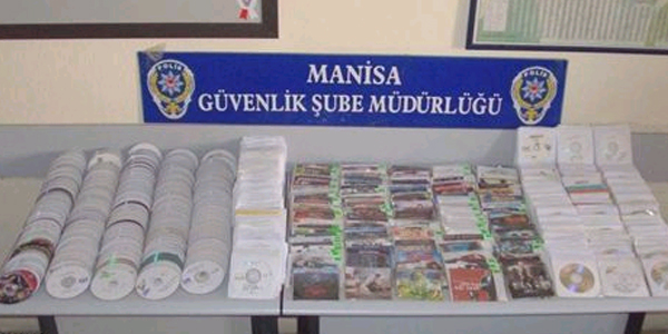 Manisa'da bandrolsüz CD operasyonu