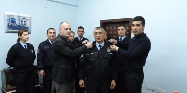Başpolis memuru rütbesi takıldı