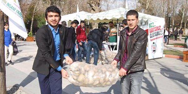 AGD'den Suriye'ye 5 ton patates yardm