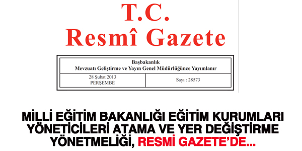 MEB yönetici atama yönetmeliği yayımlandı