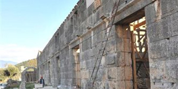 Demre'de Likya M�zesi �al��malar� ba�lad�