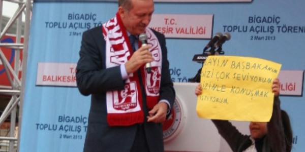 Başbakan Erdoğan'ın bor sevinci