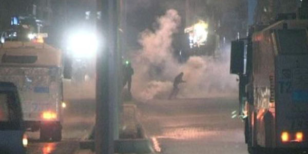 Cizre'de olaylı gece