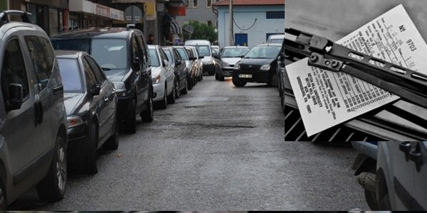 Evinin �n�nde yaz�lan 114 park cezas�n� iptal ettirdi