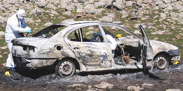 Şanlıurfa'da yanmış erkek cesedi bulundu