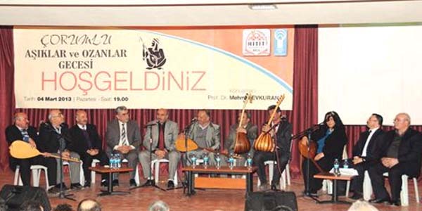 Dil ve Edebiyat Derneği'nden Çorumlu aşıklar gecesi