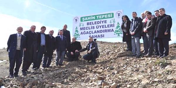 Yozgat Belediye Meclis Üyeleri fidan dikti