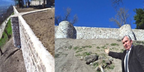 Niksar Kalesi'ndeki surlarda yıkılma tehlikesi