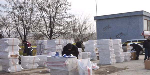Köşk'te 1.5 ton kaçak çay ele geçirildi