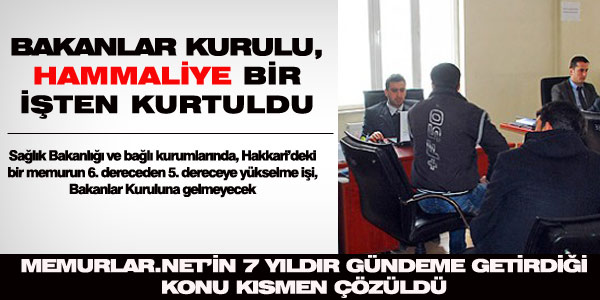 Bakanlar Kurulu, bazı memurların derecesiyle uğraşmayacak