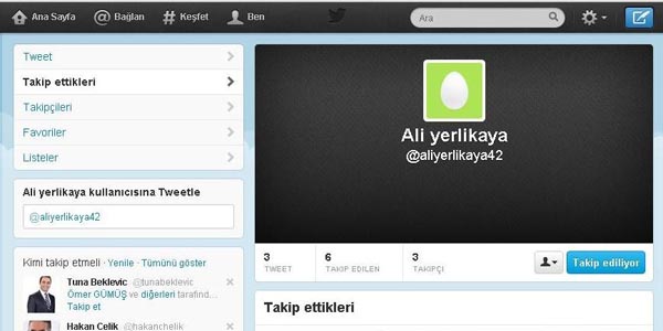 Tekirdağ Valisi Yerlikaya da twitter'da