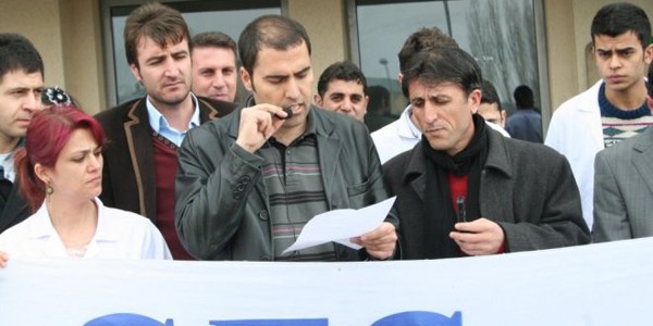 Ambulans şoförünün darp edilmesine tepki