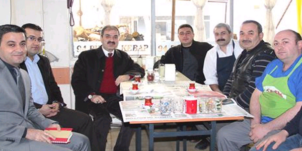 Başkan Dinç'ten esnaf ziyaretleri