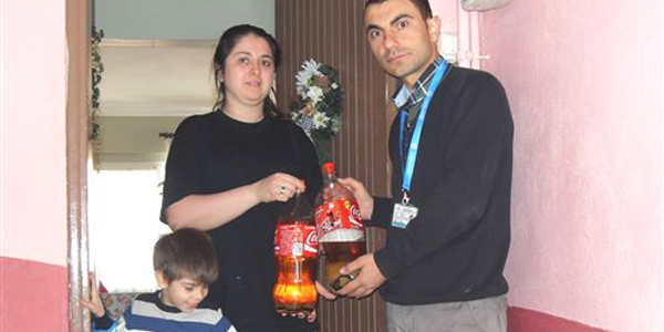 Belediye kapı kapı dolaşıp atık yağ topluyor