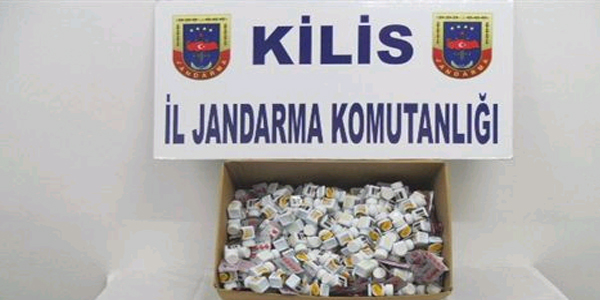 Kilis'te 33 bin 160 adet uyarıcı hap ele geçirildi