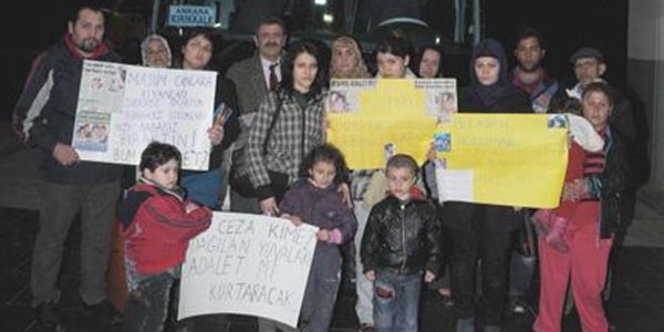 Eşlerinin özgürlüğü için Ankara'ya gittiler