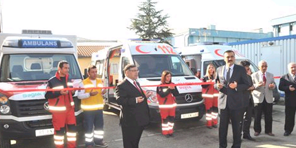 Düzce'ye üç yeni ambulans