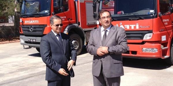 Kilis Valisi Süleyman Tapsız , İtfaiye Müdürlüğünü inceledi