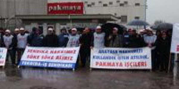 Kocaeli pakmaya fabrikasında işten çıkarma gerginliği
