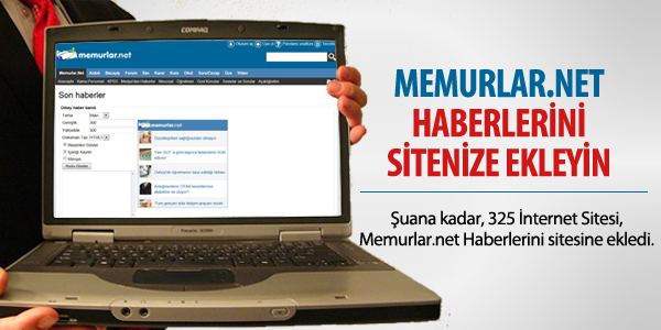 Memurlar.net haberlerini sitenize ekleyin