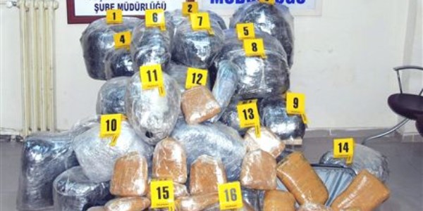 Gürün'de 327 kilo esrar ele geçirildi