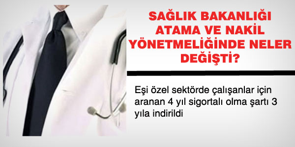 Salk personelinin naklinde neler deiti?