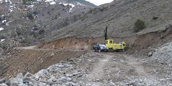 Canca Kalesinde yol çalışması başladı
