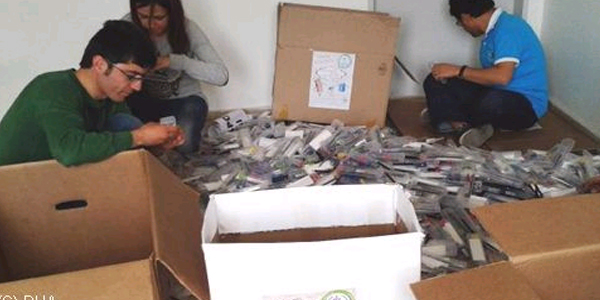 Kalem, silgi ve kalemtıraşlar köy okullarına