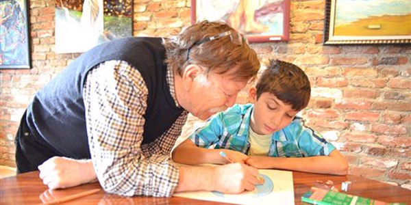 Gelece�in karikat�ristleri bu evde yeti�iyor