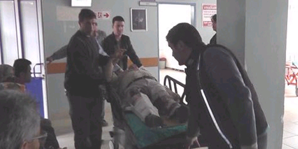 Bey�ehirli �ift�i, �apa makinesine aya��n� kapt�rd�