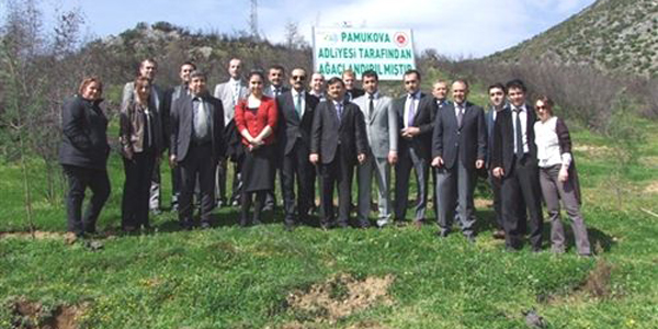 Adliye personeli fidan dikti