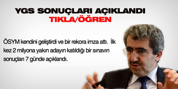 YGS sonuçları açıklandı - Tıkla öğren