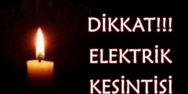 Konya'da elektrik kesintisi