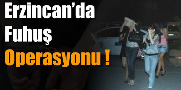 Erzincan'da fuhuş operasyonu