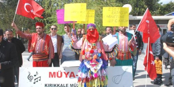 Kırıkkale'de düğün yasağı protesto edildi