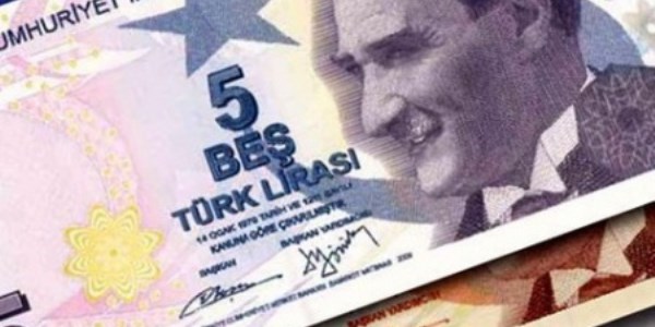 Mor 5 liralar yarın tedavüle çıkıyor