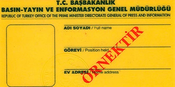 Basın kartları değişiyor
