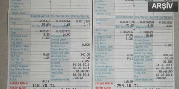 Elektrik faturasına 'yargı ayarı'