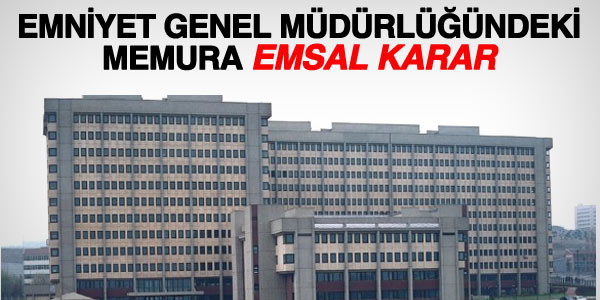 Emniyet'teki memurun sendikal olmas iin emsal karar