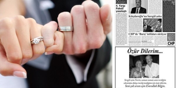 K�sk�n e�i i�in gazeteye ilan verdi