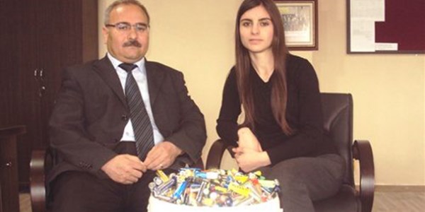 Pil avcısı öğrenci takdir topladı
