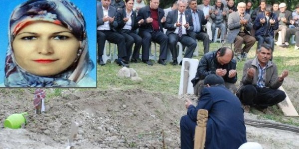 Kocas� taraf�ndan �ld�r�len kad�n, topra�a verildi