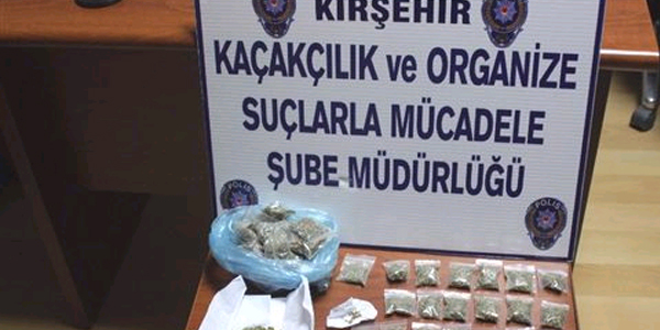 Kırşehir'de uyuşturucu operasyonu