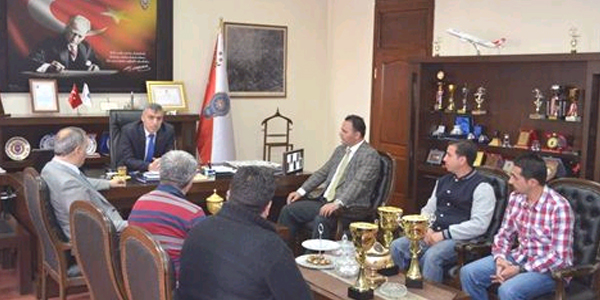 Polis Gücüspor hocalarından Emniyet Müdürüne ziyaret