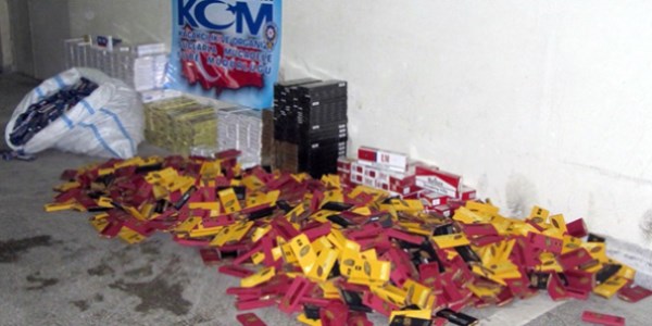 Yolcu otobüsü değil kaçak sigara deposu