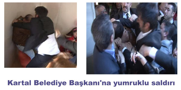 Kartal Belediye Başkanı'na yumruklu saldırı/ Video