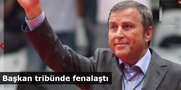 Başkan tribünde fenalaştı