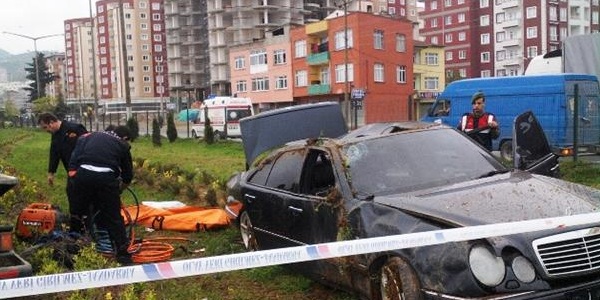 Trabzon'da trafik kazası: 1 ölü, 1 yaralı