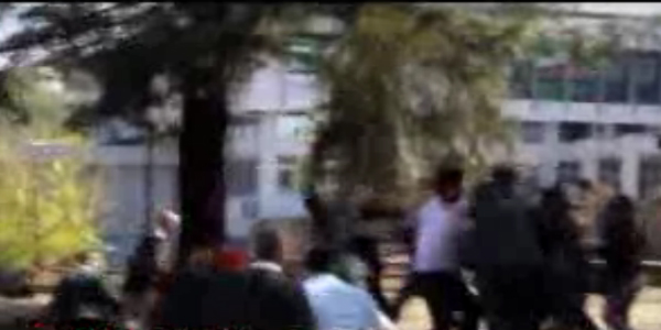 KTÜ'de tekme-tokat kavga/ Video