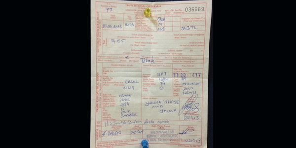 Radara takılan itfaiye aracına trafik cezası